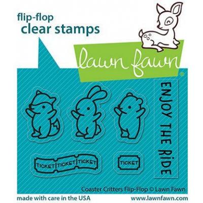 Lawn Fawn Clear Stamps -Coaster Critters Flip-Flop
